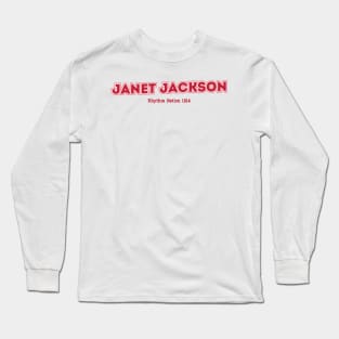 Janet Jackson Rhythm Nation 1814 Long Sleeve T-Shirt